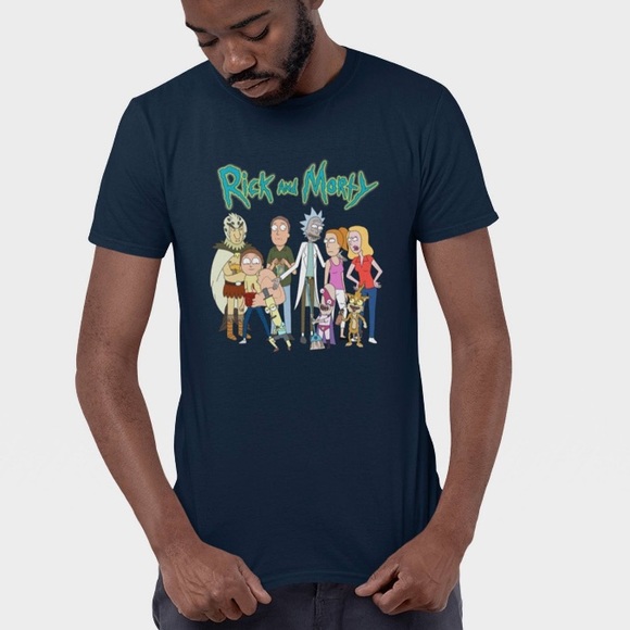 Ripple Junction Rick & Morty Character Graphic T-Shirt - Picture 1 of 5